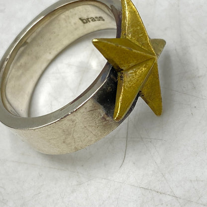 【中古品】【メンズ/レディース】 JAM HOME MADE ジャムホームメイド BRASS SILVER STAR RING ブラス シルバー スター リング 指輪 アクセサリー 192-260628-kh-08-izu カラー：シルバー 万代Net店
