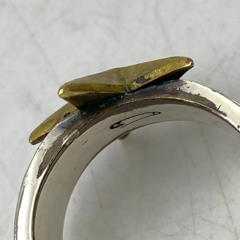 【中古品】【メンズ/レディース】 JAM HOME MADE ジャムホームメイド BRASS SILVER STAR RING ブラス シルバー スター リング 指輪 アクセサリー 192-260628-kh-08-izu カラー：シルバー 万代Net店