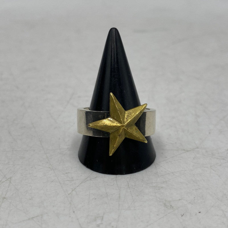 【中古品】【メンズ/レディース】 JAM HOME MADE ジャムホームメイド BRASS SILVER STAR RING ブラス シルバー スター リング 指輪 アクセサリー 192-260628-kh-08-izu カラー：シルバー 万代Net店