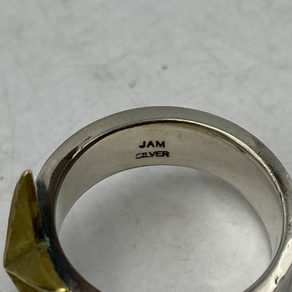 【中古品】【メンズ/レディース】 JAM HOME MADE ジャムホームメイド BRASS SILVER STAR RING ブラス シルバー スター リング 指輪 アクセサリー 192-260628-kh-08-izu カラー：シルバー 万代Net店