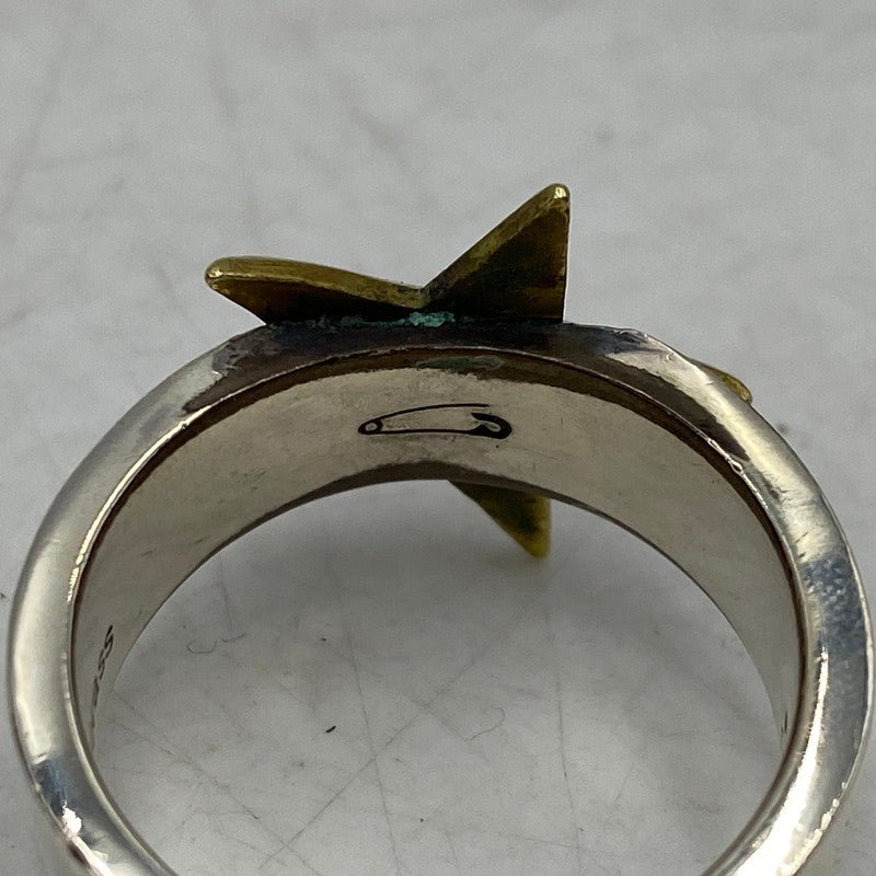 【中古品】【メンズ/レディース】 JAM HOME MADE ジャムホームメイド BRASS SILVER STAR RING ブラス シルバー スター リング 指輪 アクセサリー 192-260628-kh-08-izu カラー：シルバー 万代Net店