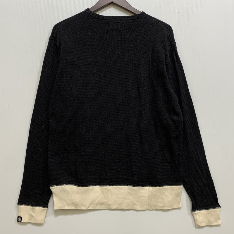 【中古品】【メンズ】 OLD STUSSY オールドステューシー WORLDWIDE STUSSY TRIBE THERMAL L/S TEE サーマル ロングスリーブ Tシャツ 長袖 142-260704-as-15-izu サイズ：S カラー：ブラック 万代Net店