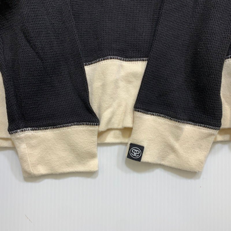 【中古品】【メンズ】 OLD STUSSY オールドステューシー WORLDWIDE STUSSY TRIBE THERMAL L/S TEE サーマル ロングスリーブ Tシャツ 長袖 142-260704-as-15-izu サイズ：S カラー：ブラック 万代Net店