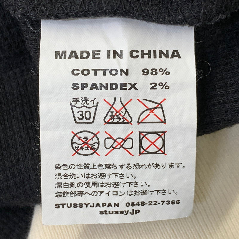 【中古品】【メンズ】 OLD STUSSY オールドステューシー WORLDWIDE STUSSY TRIBE THERMAL L/S TEE サーマル ロングスリーブ Tシャツ 長袖 142-260704-as-15-izu サイズ：S カラー：ブラック 万代Net店