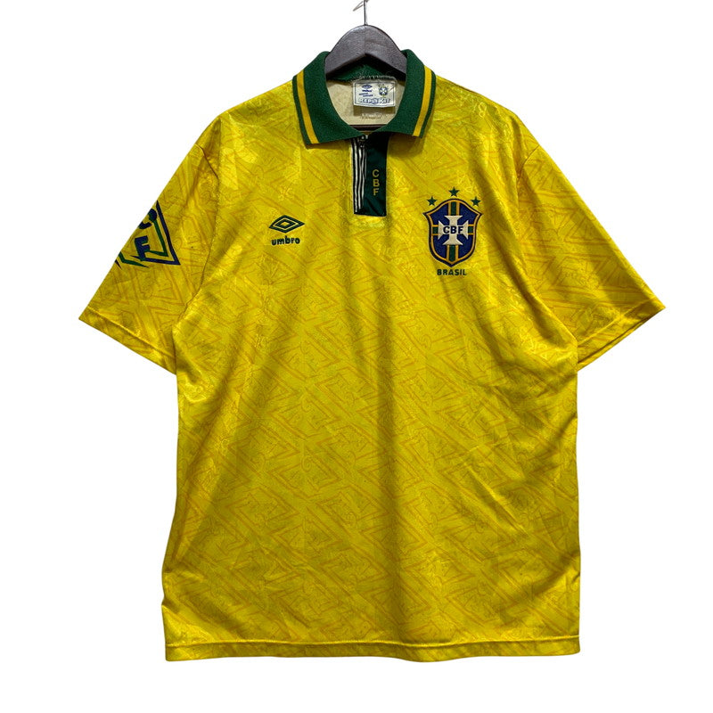 【中古品】【メンズ】 OLD UMBRO オールドアンブロ HOME UNIFORM ホームユニフォーム ブラジル代表 イングランド製 146-260704-as-19-izu カラー：イエロー 万代Net店