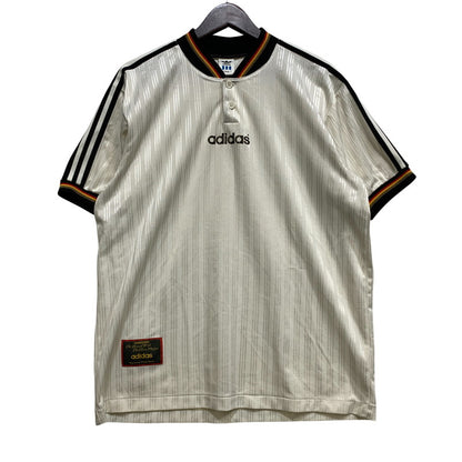 【中古品】【メンズ】 OLD ADIDAS オールドアディダス HENLEY NECK UNIFORM WEQ-1300D ヘンリーネック ユニフォーム デサント社製 ドイツ代表 146-260704-as-18-izu サイズ：O-XO カラー：ホワイト 万代Net店