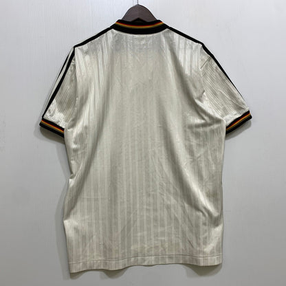 【中古品】【メンズ】 OLD ADIDAS オールドアディダス HENLEY NECK UNIFORM WEQ-1300D ヘンリーネック ユニフォーム デサント社製 ドイツ代表 146-260704-as-18-izu サイズ：O-XO カラー：ホワイト 万代Net店