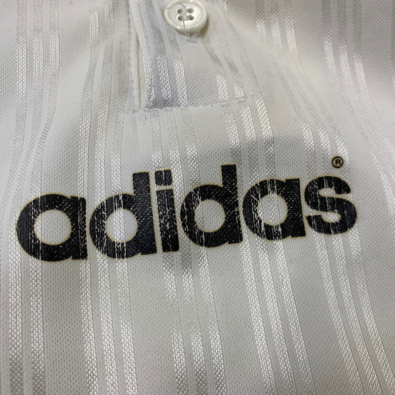 【中古品】【メンズ】 OLD ADIDAS オールドアディダス HENLEY NECK UNIFORM WEQ-1300D ヘンリーネック ユニフォーム デサント社製 ドイツ代表 146-260704-as-18-izu サイズ：O-XO カラー：ホワイト 万代Net店