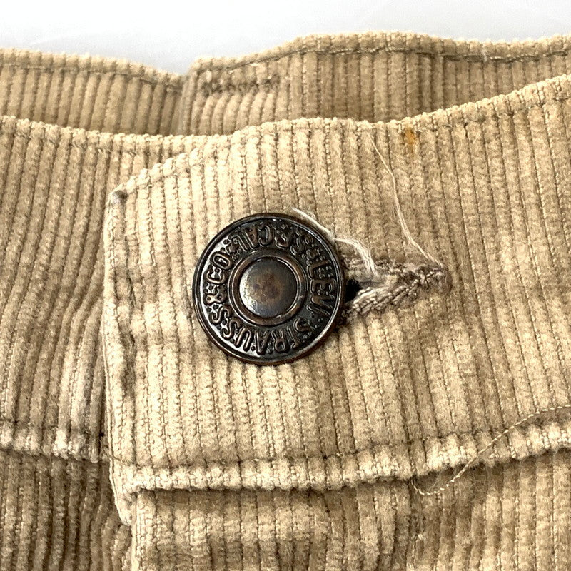 【中古品】【メンズ】 Levi's リーバイス CORDUROY PANTS 519-1523 コーデュロイ パンツ 刻印536 157-260704-as-27-izu サイズ：W34 カラー：ベージュ 万代Net店