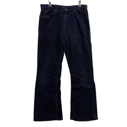 【中古品】【メンズ】 Levi's リーバイス CORDUROY PANTS 517-1517 コーデュロイ パンツ 刻印539 USA製 157-260704-as-26-izu サイズ：34×32 カラー：ネイビー 万代Net店