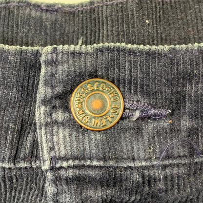 【中古品】【メンズ】 Levi's リーバイス CORDUROY PANTS 517-1517 コーデュロイ パンツ 刻印539 USA製 157-260704-as-26-izu サイズ：34×32 カラー：ネイビー 万代Net店