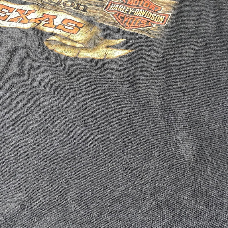【中古品】【メンズ】 HARLEY DAVIDSON ハーレーダビッドソン BLUE FLAME JOKER L/S TEE ブルーフレイム ジョーカー ロングスリーブTシャツ 長袖 プリント トップス 146-260626-ay-02-izu カラー：ブラック 万代Net店