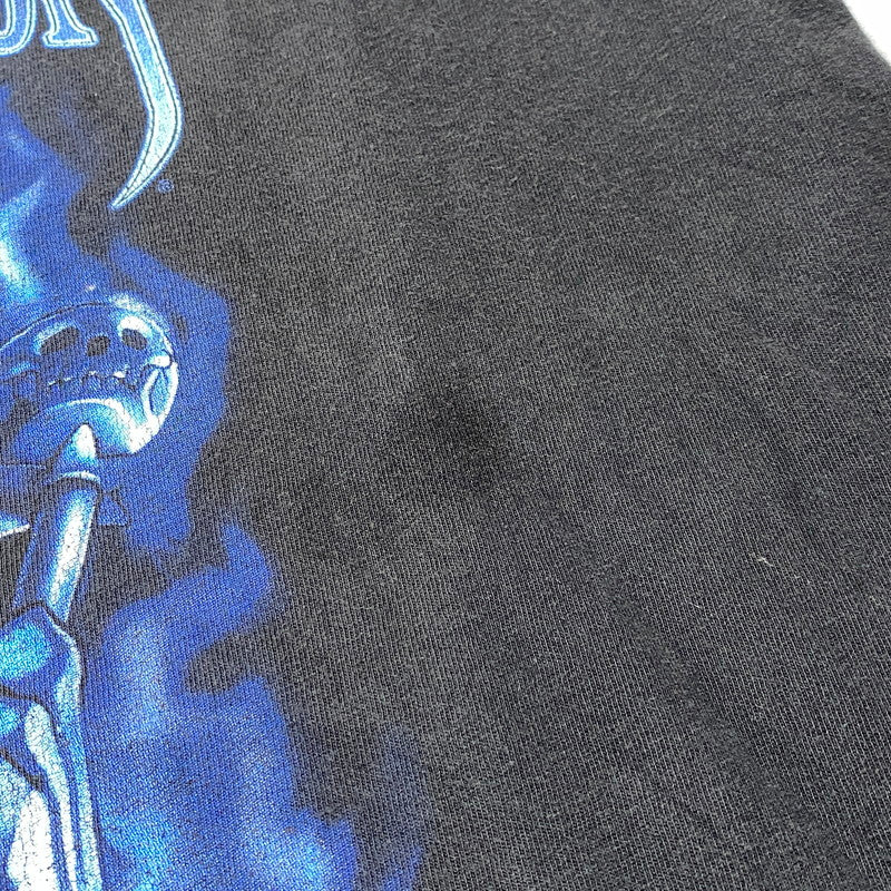 【中古品】【メンズ】 HARLEY DAVIDSON ハーレーダビッドソン BLUE FLAME JOKER L/S TEE ブルーフレイム ジョーカー ロングスリーブTシャツ 長袖 プリント トップス 146-260626-ay-02-izu カラー：ブラック 万代Net店