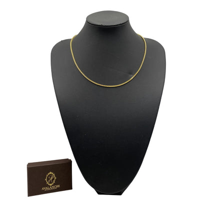 【中古品】【メンズ/レディース】 AVALANCHE アヴァランチ 10K FRANKLIN CHAIN NECKLACE フランクリン チェーン ネックレス アクセサリー 192-260628-kh-10-izu カラー：ゴールド 万代Net店
