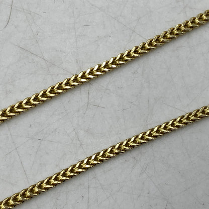 【中古品】【メンズ/レディース】 AVALANCHE アヴァランチ 10K FRANKLIN CHAIN NECKLACE フランクリン チェーン ネックレス アクセサリー 192-260628-kh-10-izu カラー：ゴールド 万代Net店