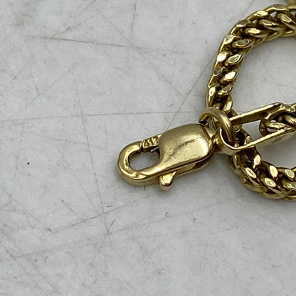 【中古品】【メンズ/レディース】 AVALANCHE アヴァランチ 10K FRANKLIN CHAIN NECKLACE フランクリン チェーン ネックレス アクセサリー 192-260628-kh-10-izu カラー：ゴールド 万代Net店