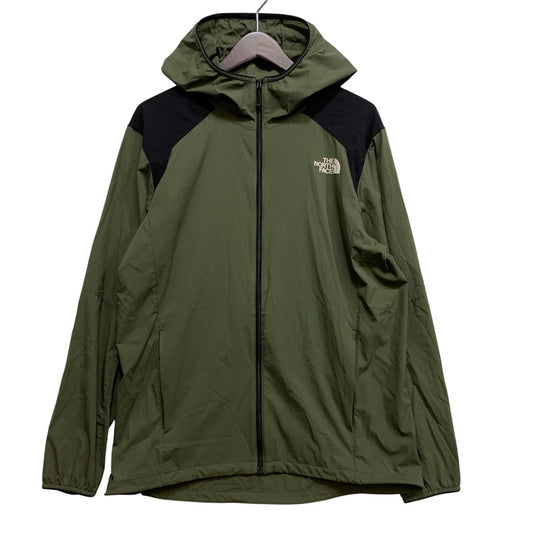 【中古品】【メンズ】 THE NORTH FACE ザ・ノースフェイス ANYTIME WIND HOODIE NP71975 エニータイムウィンドフーディ ジャケット 144-260704-as-25-izu サイズ：L カラー：カーキ 万代Net店