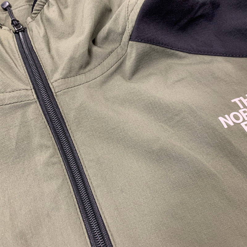 【中古品】【メンズ】 THE NORTH FACE ザ・ノースフェイス ANYTIME WIND HOODIE NP71975 エニータイムウィンドフーディ ジャケット 144-260704-as-25-izu サイズ：L カラー：カーキ 万代Net店