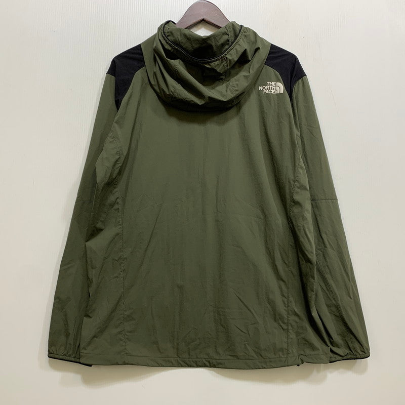 【中古品】【メンズ】 THE NORTH FACE ザ・ノースフェイス ANYTIME WIND HOODIE NP71975 エニータイムウィンドフーディ ジャケット 144-260704-as-25-izu サイズ：L カラー：カーキ 万代Net店