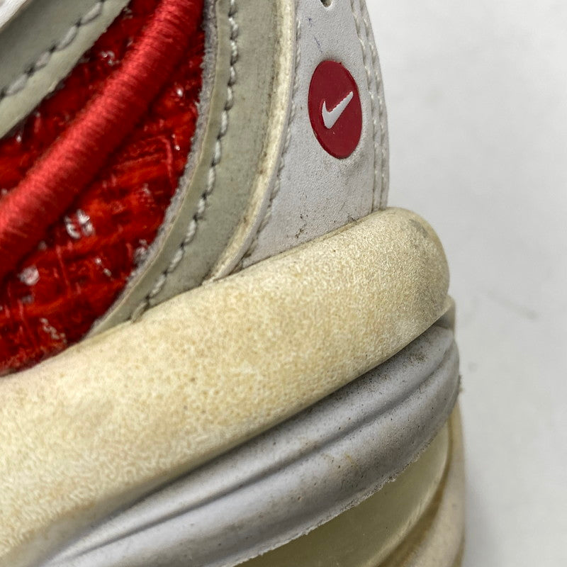【中古品】【メンズ】 NIKE ナイキ × SUPREME シュプリーム AIR MAX TAILWIND 4/S AT3854-100 エアマックス テイルウインド 4/S スニーカー 靴 160-260628-as-22-izu サイズ：27cm カラー：WHITE UNIVERSITY RED-WHITE 万代Net店
