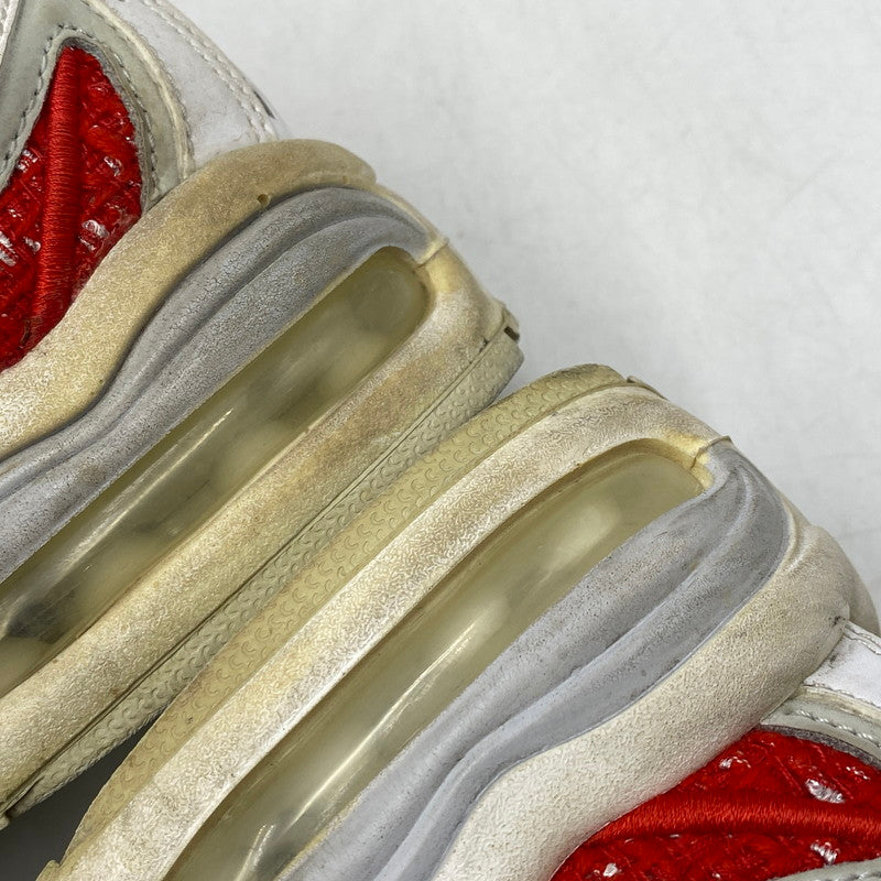 【中古品】【メンズ】 NIKE ナイキ × SUPREME シュプリーム AIR MAX TAILWIND 4/S AT3854-100 エアマックス テイルウインド 4/S スニーカー 靴 160-260628-as-22-izu サイズ：27cm カラー：WHITE UNIVERSITY RED-WHITE 万代Net店