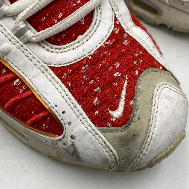 【中古品】【メンズ】 NIKE ナイキ × SUPREME シュプリーム AIR MAX TAILWIND 4/S AT3854-100 エアマックス テイルウインド 4/S スニーカー 靴 160-260628-as-22-izu サイズ：27cm カラー：WHITE UNIVERSITY RED-WHITE 万代Net店