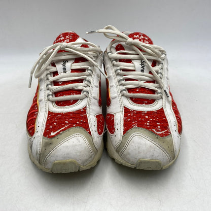 【中古品】【メンズ】 NIKE ナイキ × SUPREME シュプリーム AIR MAX TAILWIND 4/S AT3854-100 エアマックス テイルウインド 4/S スニーカー 靴 160-260628-as-22-izu サイズ：27cm カラー：WHITE UNIVERSITY RED-WHITE 万代Net店