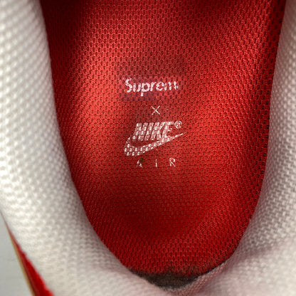 【中古品】【メンズ】 NIKE ナイキ × SUPREME シュプリーム AIR MAX TAILWIND 4/S AT3854-100 エアマックス テイルウインド 4/S スニーカー 靴 160-260628-as-22-izu サイズ：27cm カラー：WHITE UNIVERSITY RED-WHITE 万代Net店