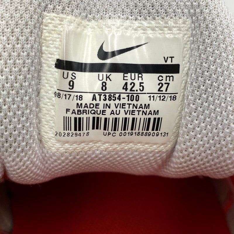 【中古品】【メンズ】 NIKE ナイキ × SUPREME シュプリーム AIR MAX TAILWIND 4/S AT3854-100 エアマックス テイルウインド 4/S スニーカー 靴 160-260628-as-22-izu サイズ：27cm カラー：WHITE UNIVERSITY RED-WHITE 万代Net店