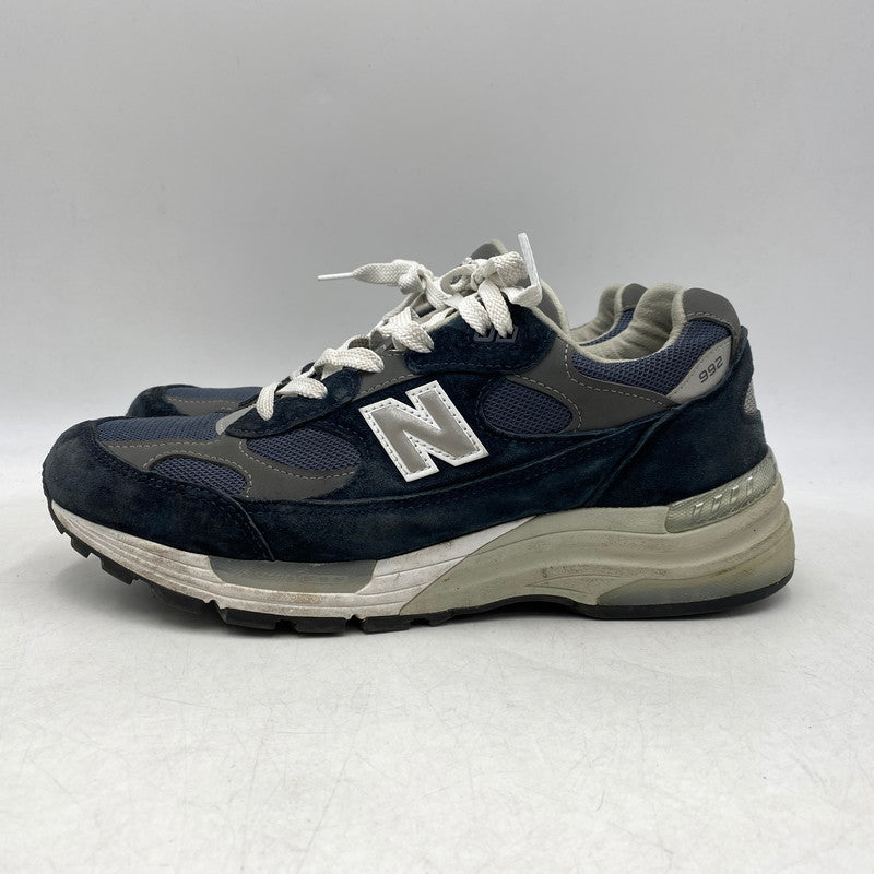 【中古品】【メンズ】 NEW BALANCE ニューバランス U992NY 992 スニーカー 靴 162-260628-kh-03-izu サイズ：27 カラー：ネイビー 万代Net店