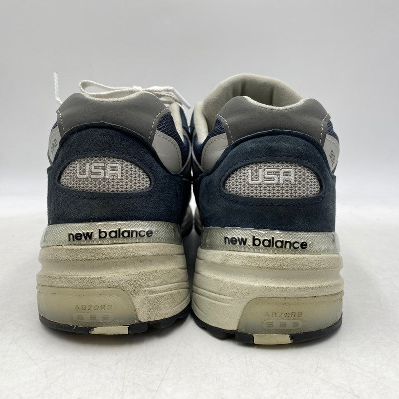 【中古品】【メンズ】 NEW BALANCE ニューバランス U992NY 992 スニーカー 靴 162-260628-kh-03-izu サイズ：27 カラー：ネイビー 万代Net店