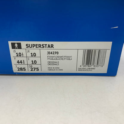 【中古品】【メンズ】 ADIDAS アディダス JI4270 SUPERSTAR スーパースター スニーカー シューズ 靴 161-260705-cs-05-izu サイズ：28.5cm カラー：ホワイト 万代Net店