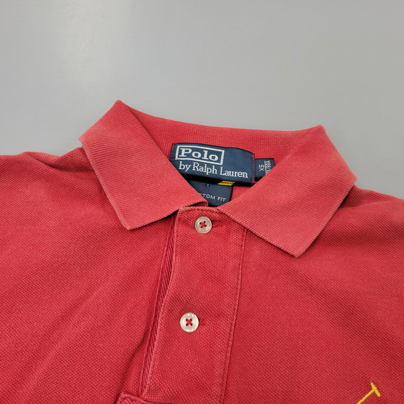 【中古品】【メンズ】 Polo by Ralph Lauren ポロバイラルフローレン BIG PONY S/S POLO SHIRT 0488021 ビッグポニー ショートスリーブ ポロシャツ 半袖 147-260720-as-02-izu サイズ：XS カラー：レッド 万代Net店