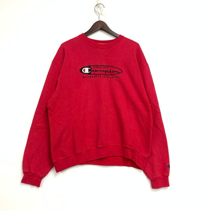【中古品】【メンズ】 CHAMPION チャンピオン 三角タグ 90’S VGAZETTE SWEATSHIRT Vガゼット スウェット トップス 146-260801-yn-07-izu サイズ：不明 カラー：レッド 万代Net店