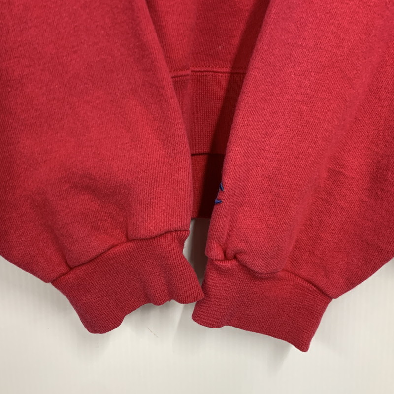 【中古品】【メンズ】 CHAMPION チャンピオン 三角タグ 90’S VGAZETTE SWEATSHIRT Vガゼット スウェット トップス 146-260801-yn-07-izu サイズ：不明 カラー：レッド 万代Net店