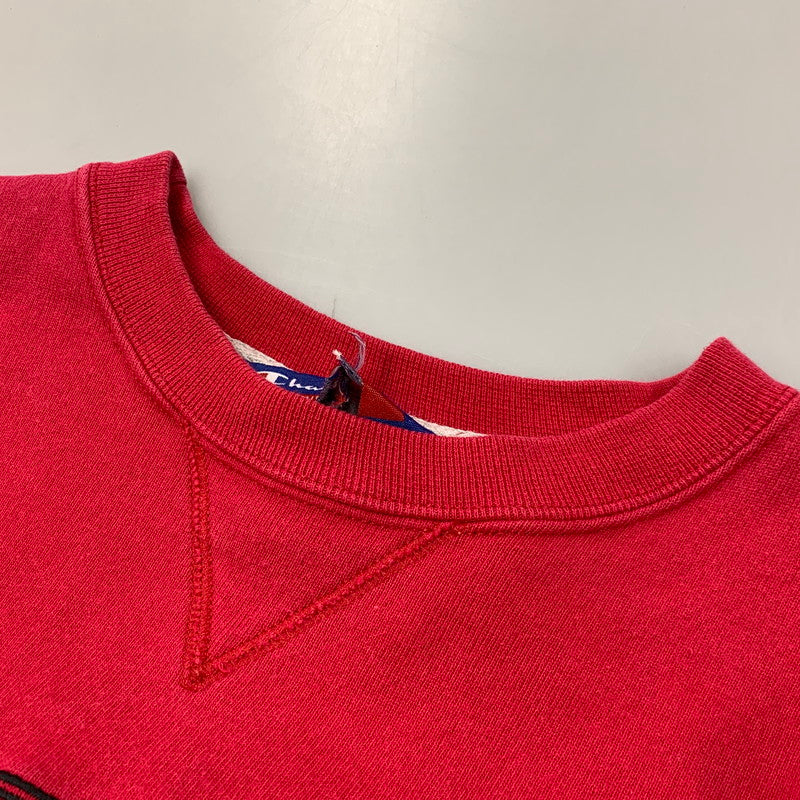 【中古品】【メンズ】 CHAMPION チャンピオン 三角タグ 90’S VGAZETTE SWEATSHIRT Vガゼット スウェット トップス 146-260801-yn-07-izu サイズ：不明 カラー：レッド 万代Net店
