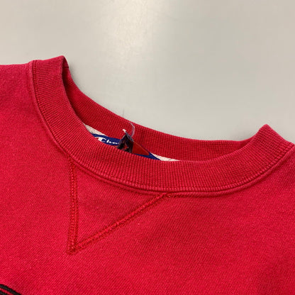 【中古品】【メンズ】 CHAMPION チャンピオン 三角タグ 90’S VGAZETTE SWEATSHIRT Vガゼット スウェット トップス 146-260801-yn-07-izu サイズ：不明 カラー：レッド 万代Net店