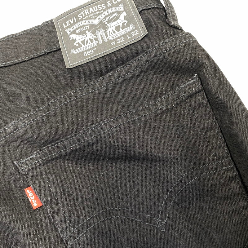 【中古品】【メンズ】 LEVI'S リーバイス PC9-00569-0125 569 DENIM PANTS デニム パンツ ズボン ボトムス 158-260720-ya-02-izu サイズ：32×32 カラー：ブラック 万代Net店