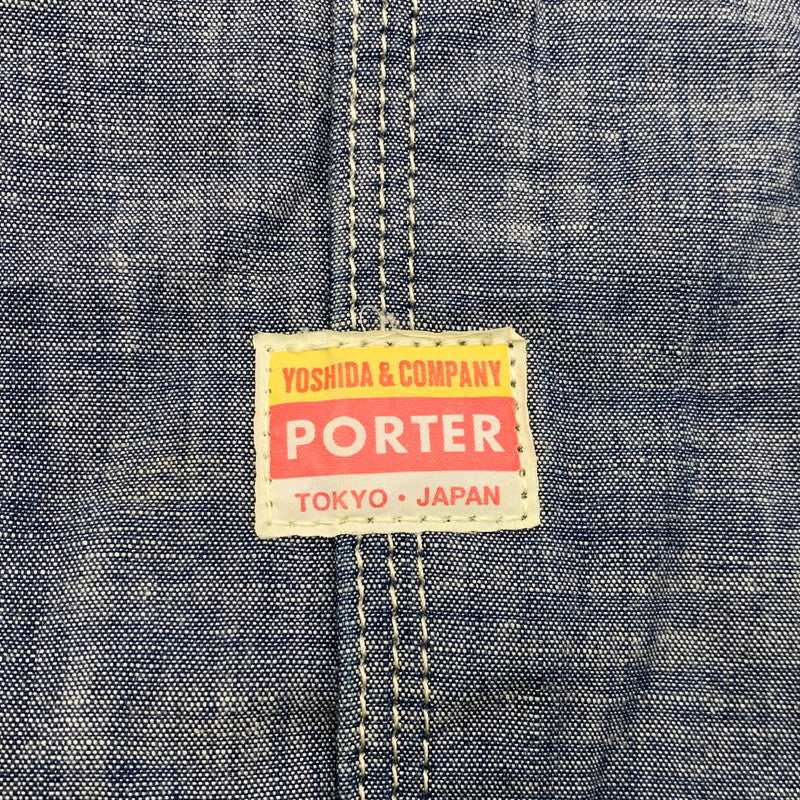 【中古品】【メンズ/レディース】 PORTER ポーター 70TH ANNIVERSARY REVERSIBLE TOTE BAG アニバーサリー リバーシブル トート バッグ カバン 鞄 188-260705-cs-08-izu カラー：ブルー系 万代Net店