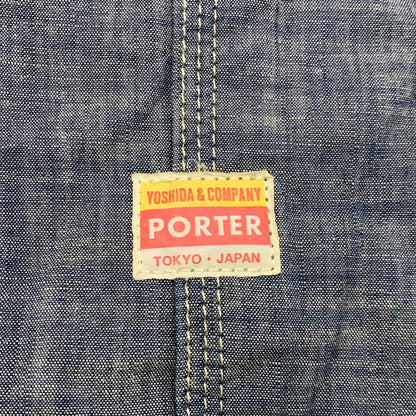 【中古品】【メンズ/レディース】 PORTER ポーター 70TH ANNIVERSARY REVERSIBLE TOTE BAG アニバーサリー リバーシブル トート バッグ カバン 鞄 188-260705-cs-08-izu カラー：ブルー系 万代Net店