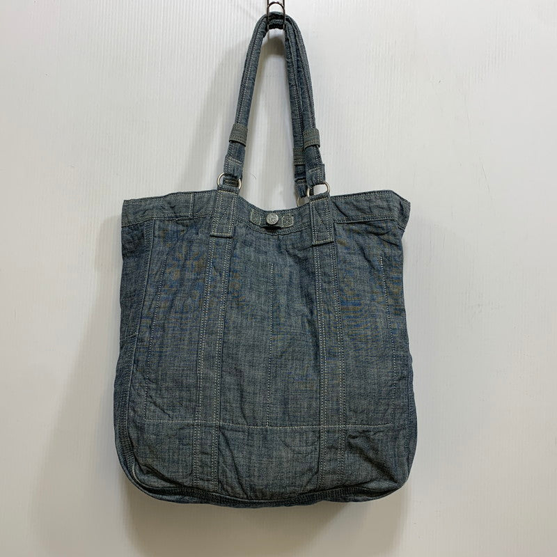 【中古品】【メンズ/レディース】 PORTER ポーター 70TH ANNIVERSARY REVERSIBLE TOTE BAG アニバーサリー リバーシブル トート バッグ カバン 鞄 188-260705-cs-08-izu カラー：ブルー系 万代Net店