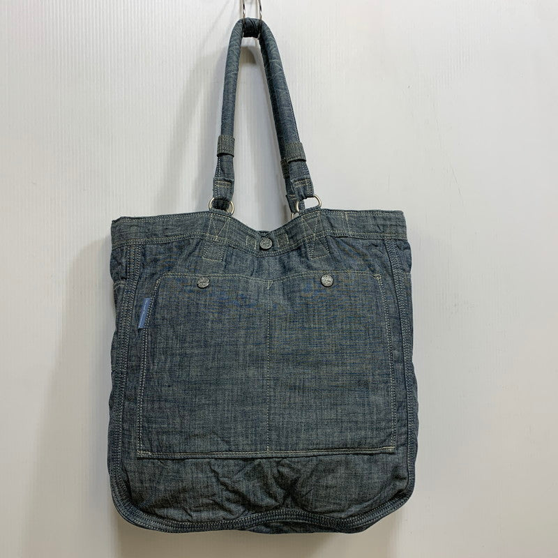 【中古品】【メンズ/レディース】 PORTER ポーター 70TH ANNIVERSARY REVERSIBLE TOTE BAG アニバーサリー リバーシブル トート バッグ カバン 鞄 188-260705-cs-08-izu カラー：ブルー系 万代Net店