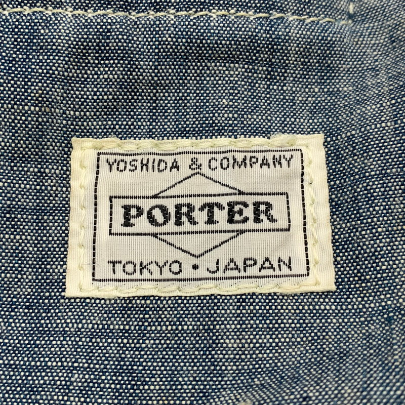 【中古品】【メンズ/レディース】 PORTER ポーター 70TH ANNIVERSARY REVERSIBLE TOTE BAG アニバーサリー リバーシブル トート バッグ カバン 鞄 188-260705-cs-08-izu カラー：ブルー系 万代Net店