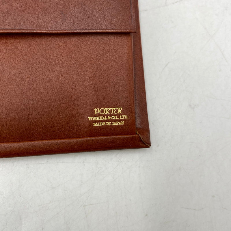 【中古品】【メンズ/レディース】 PORTER ポーター 236-03811 LEATHER WALLET レザー ウォレット 財布 200-260628-kh-05-izu カラー：ブラウン 万代Net店