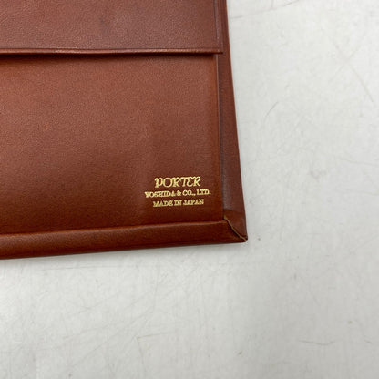 【中古品】【メンズ/レディース】 PORTER ポーター 236-03811 LEATHER WALLET レザー ウォレット 財布 200-260628-kh-05-izu カラー：ブラウン 万代Net店