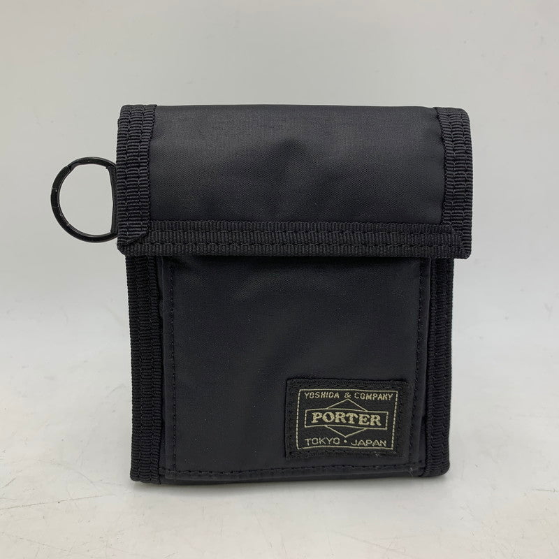 【中古品】【メンズ/レディース】 PORTER ポーター 555-06441 CAPSULE WALLET カプセル ウォレット 財布 200-260705-cs-07-izu カラー：ブラック 万代Net店