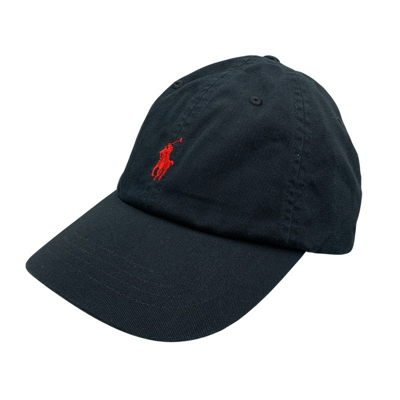 【中古品】【メンズ/レディース】 POLO RALPH LAUREN ポロ・ラルフローレン CHINO SPORT CAP チノ スポーツ キャップ 帽子 185-260704-kh-21-izu サイズ：ONE SIZE カラー：ブラック 万代Net店