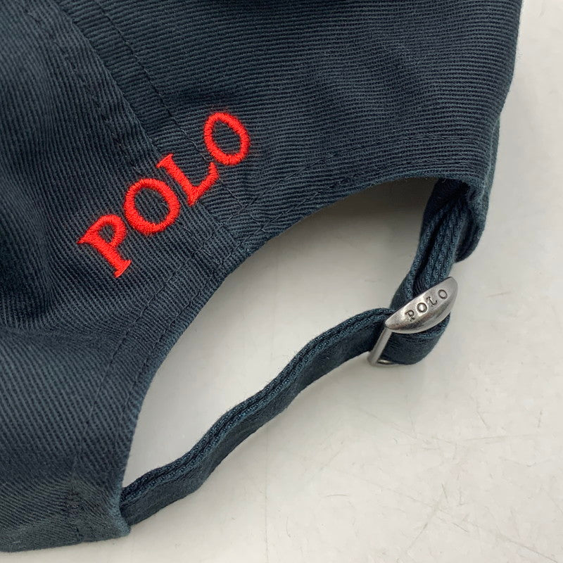 【中古品】【メンズ/レディース】 POLO RALPH LAUREN ポロ・ラルフローレン CHINO SPORT CAP チノ スポーツ キャップ 帽子 185-260704-kh-21-izu サイズ：ONE SIZE カラー：ブラック 万代Net店