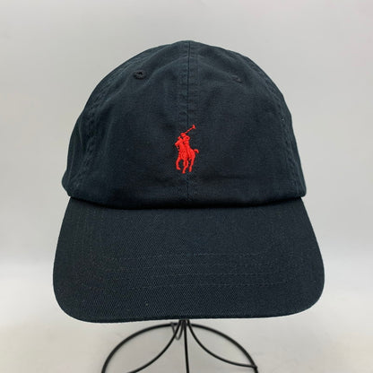 【中古品】【メンズ/レディース】 POLO RALPH LAUREN ポロ・ラルフローレン CHINO SPORT CAP チノ スポーツ キャップ 帽子 185-260704-kh-21-izu サイズ：ONE SIZE カラー：ブラック 万代Net店