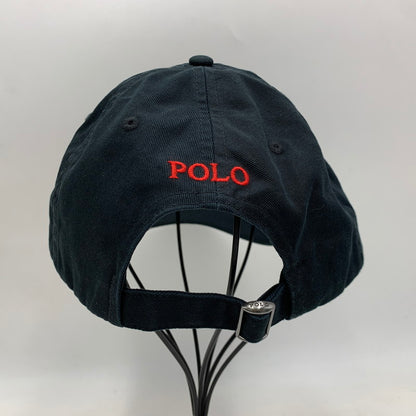 【中古品】【メンズ/レディース】 POLO RALPH LAUREN ポロ・ラルフローレン CHINO SPORT CAP チノ スポーツ キャップ 帽子 185-260704-kh-21-izu サイズ：ONE SIZE カラー：ブラック 万代Net店